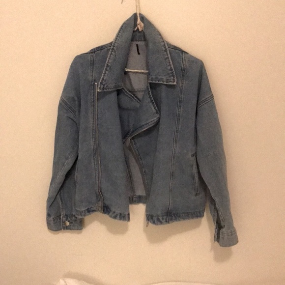 vintage vibe denim jean jacket - Picture 1 of 6